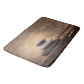 Landscape, Zen Stones Brown Badmat (Gekanteld)