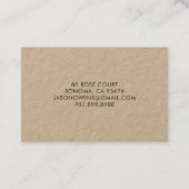 Landscaper Kraft Visitekaartje (Achterkant)