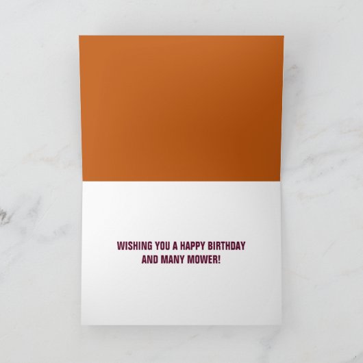 Landscapers Grappige grasmaaier Verjaardag Kaart (Binnen)
