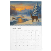Landscapes of the seasons Template Kalender (Jan 2026)