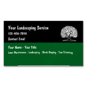 Landscaping And Lawn Service Simple Magnetisch Visitekaartje (Voorkant)