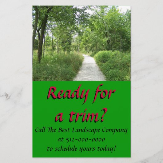 Landscaping Company Flyer (Voorkant)