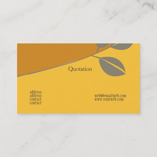 Landscaping Elegant Golden Visitekaartje (Achterkant)