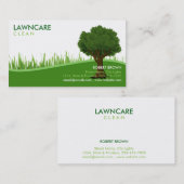 Landscaping Gardener Grass Tree Clean Natuur Visitekaartje (Voorkant / Achterkant)