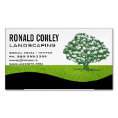 Landscaping Gardening | Bomen-Logo Magnetisch Visitekaartje (Voorkant)