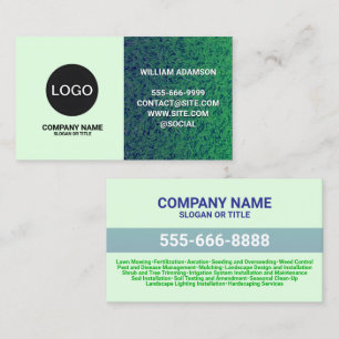 Landscaping & gazon Care Service Logo Visitekaartje