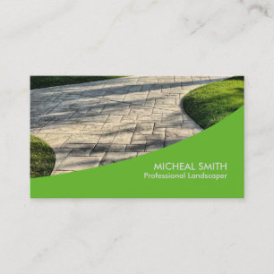 Landscaping Lawn Care Gardener Professional Visitekaartje