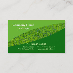 Landscaping Lawn Care Gardener Visitekaartje