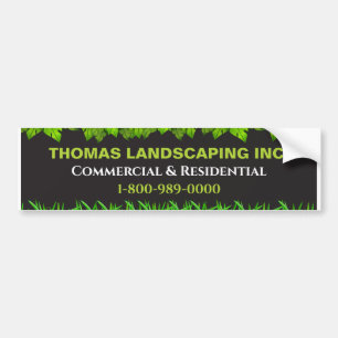 Landscaping Lawn Care Sign voor uw werk Truck Bumpersticker