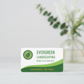 Landscaping Lawn Care Visitekaartje (Staand voorkant)