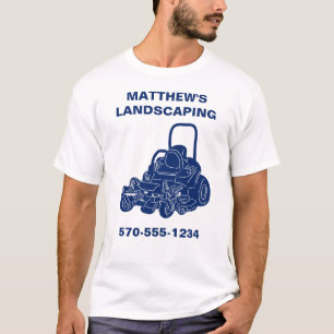 Landscaping Lawn Mowing Business - Gepersonaliseer T-shirt