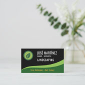 Landscaping Lawn Service QR Code Visitekaartje (Staand voorkant)