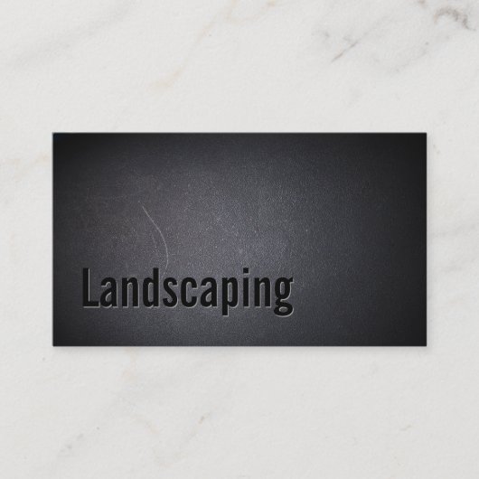 Landscaping Modern Bold Black Elegant Visitekaartje (Voorkant)