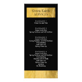 Landscaping prijslijst Flyer Reclamekaart (Achterkant)