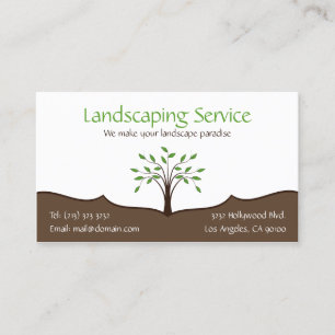 Landscaping Service Elegant Tree Natuur Logo Visitekaartje