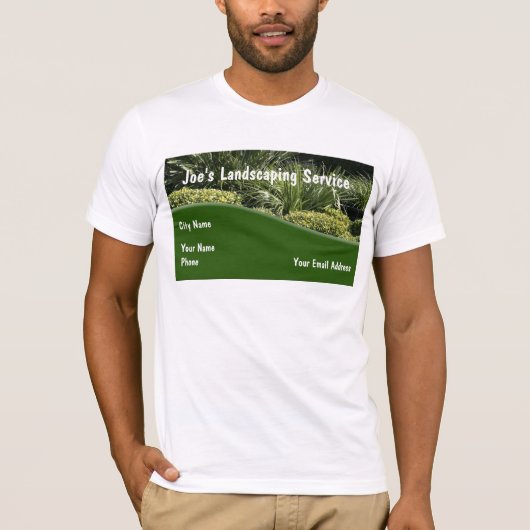 Landscaping Service Tshirt Design Sjabloon (Voorkant)