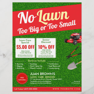 Landscaping Services | Lawn Care & Garden Design Flyer
