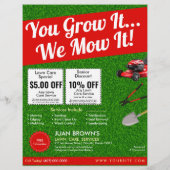 Landscaping Services | Lawn Care & Garden Design Flyer (Achterkant)