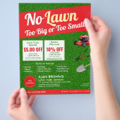 Landscaping Services | Lawn Care & Garden Design Flyer (Hand)