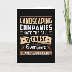 Landscaping Vier Tuin Landscaper Seizoenen Grappig Kaart