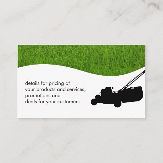 Landscapingprogramma's | Grafische achtergrond Visitekaartje (Achterkant)