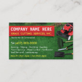 Landscapingsjabloon voor een startpakket voor zorg visitekaartje (Achterkant)