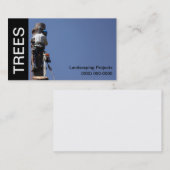 Landscapingsjabloon voor visitekaartjes (Voorkant / Achterkant)