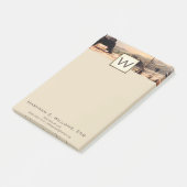 Landscène met monogram post-it® notes (Schuin)