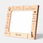 Landschap 10x8 BESTE Hond DAD Ooit Aangepaste Naam Gegraveerde Lijstjes (Links)
