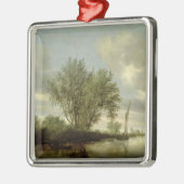 Landschap, 1645 metalen ornament (Links)