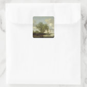 Landschap, 1645 vierkante sticker (Tas)