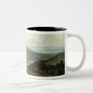 Landschap, 1697 tweekleurige koffiemok
