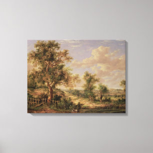 Landschap, 19e eeuw canvas afdruk