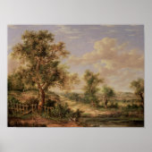 Landschap, 19e eeuw poster (Voorkant)