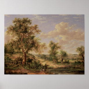 Landschap, 19e eeuw poster