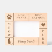 Landschap 6x4 BESTE Kat MOM Ooit Aangepaste Naam Gegraveerde Lijstjes (Voorkant)