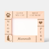 Landschap 7x5 BESTE Kat MOM Ooit Aangepaste Naam Gegraveerde Lijstjes (Voorkant)