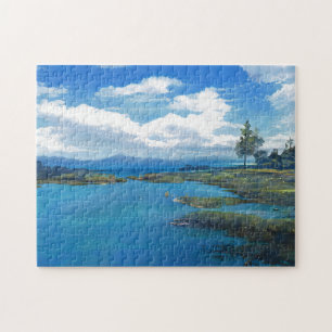 Landschap aangepaste foto-puzzel legpuzzel