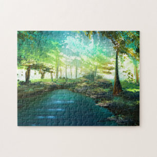 Landschap aangepaste foto-puzzel legpuzzel