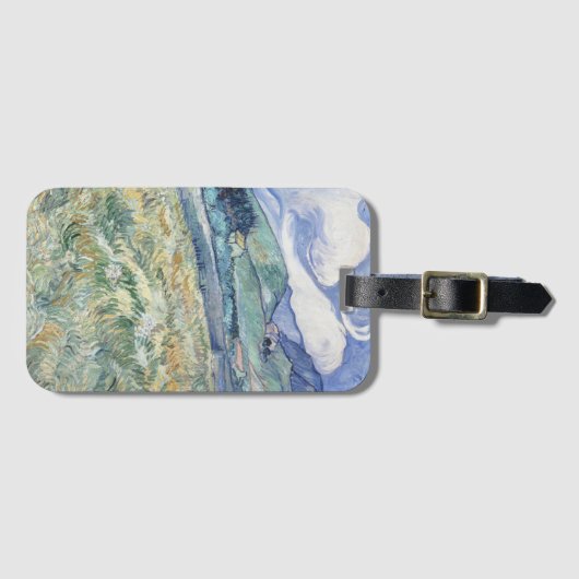 Landschap achter Saint-Paul Vincent van Gogh Bagagelabel (Voorkant (horizontaal))