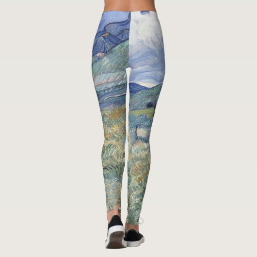 Landschap achter Saint-Paul Vincent van Gogh Leggings (Achterkant)