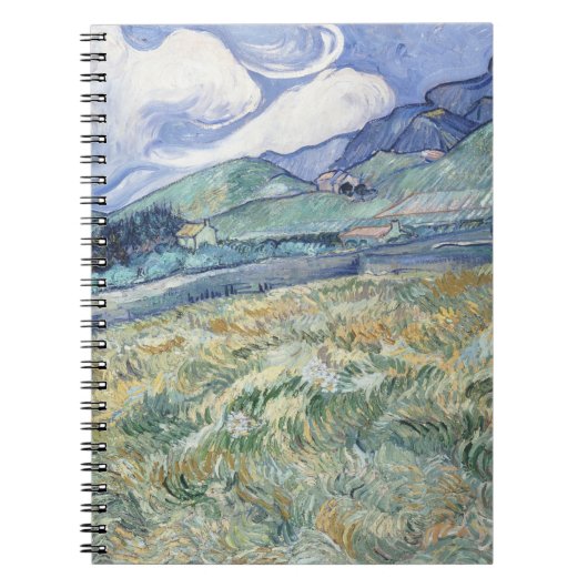 Landschap achter Saint-Paul Vincent van Gogh Notitieboek (Voorkant)