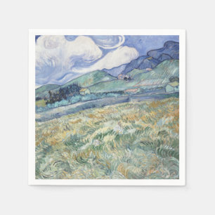 Landschap achter Saint-Paul Vincent van Gogh Servet