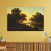 Landschap Alexandre Calame, 1830-1845 Canvas Afdruk (Insitu (Woonkamer))