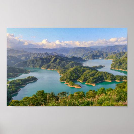 Landschap Alligator Lake Mountain Poster (Voorkant)