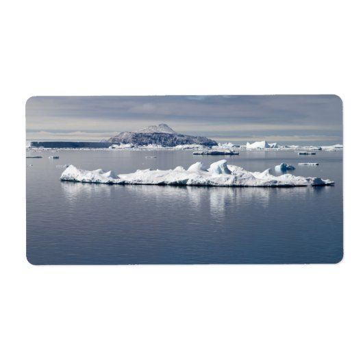 Landschap Antarctica Etiket (Voorkant)