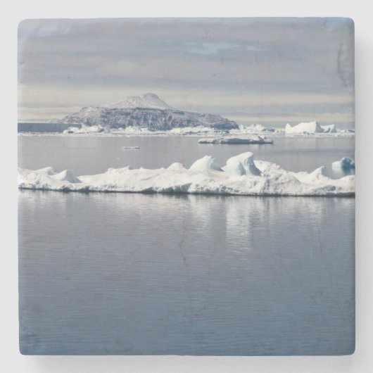 Landschap Antarctica Stenen Onderzetter (Voorkant)
