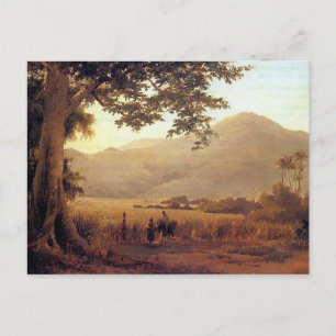 Landschap Antilian van Camille Pissarro Briefkaart