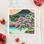 Landschap Asian Cherry Blossom Servet (Insitu)