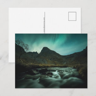 Landschap Aurora Feestdagenkaart